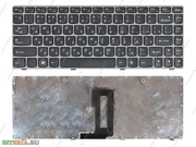 Клавиатура для ноутбука Lenovo Ideapad Z450 RU Black (Gray frame)